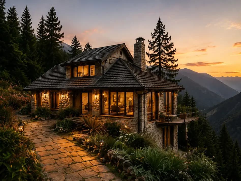 Restored mountain house