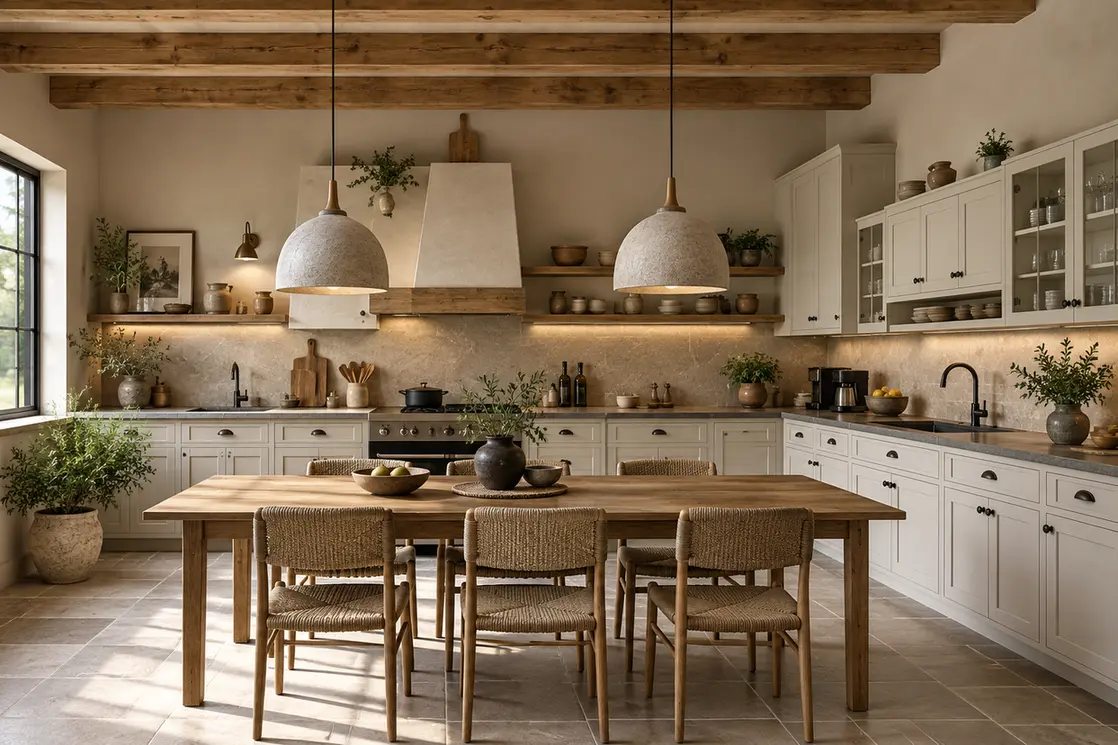 Provence Courtyard Home kitchen