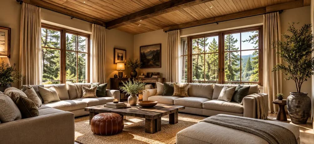 Barog Hillside House living room
