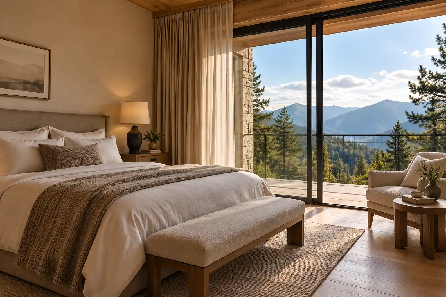 Bedroom at Mashobra Retreat