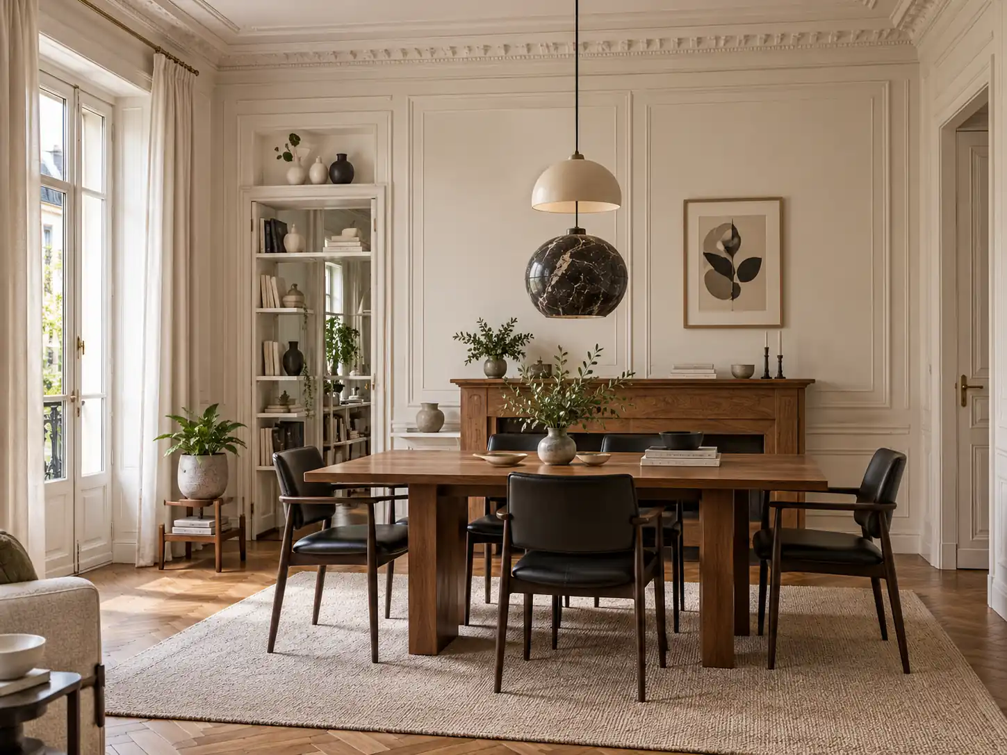 Dining room at Montparnasse Apartment
