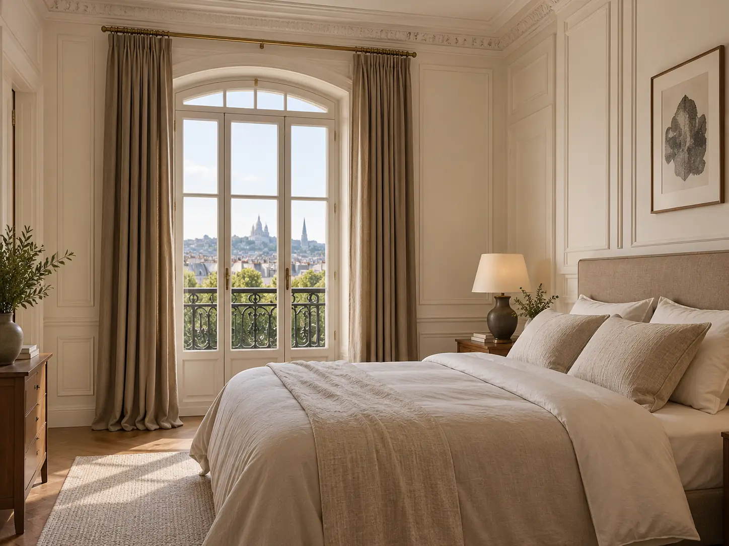 Bedroom at Montparnasse Apartment
